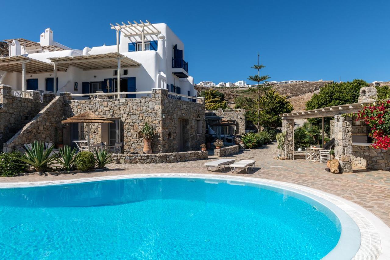 Yalos Mykonos Ornos Pouli Private Apartments W Shared Swimming Pool Mykonos Town Екстериор снимка