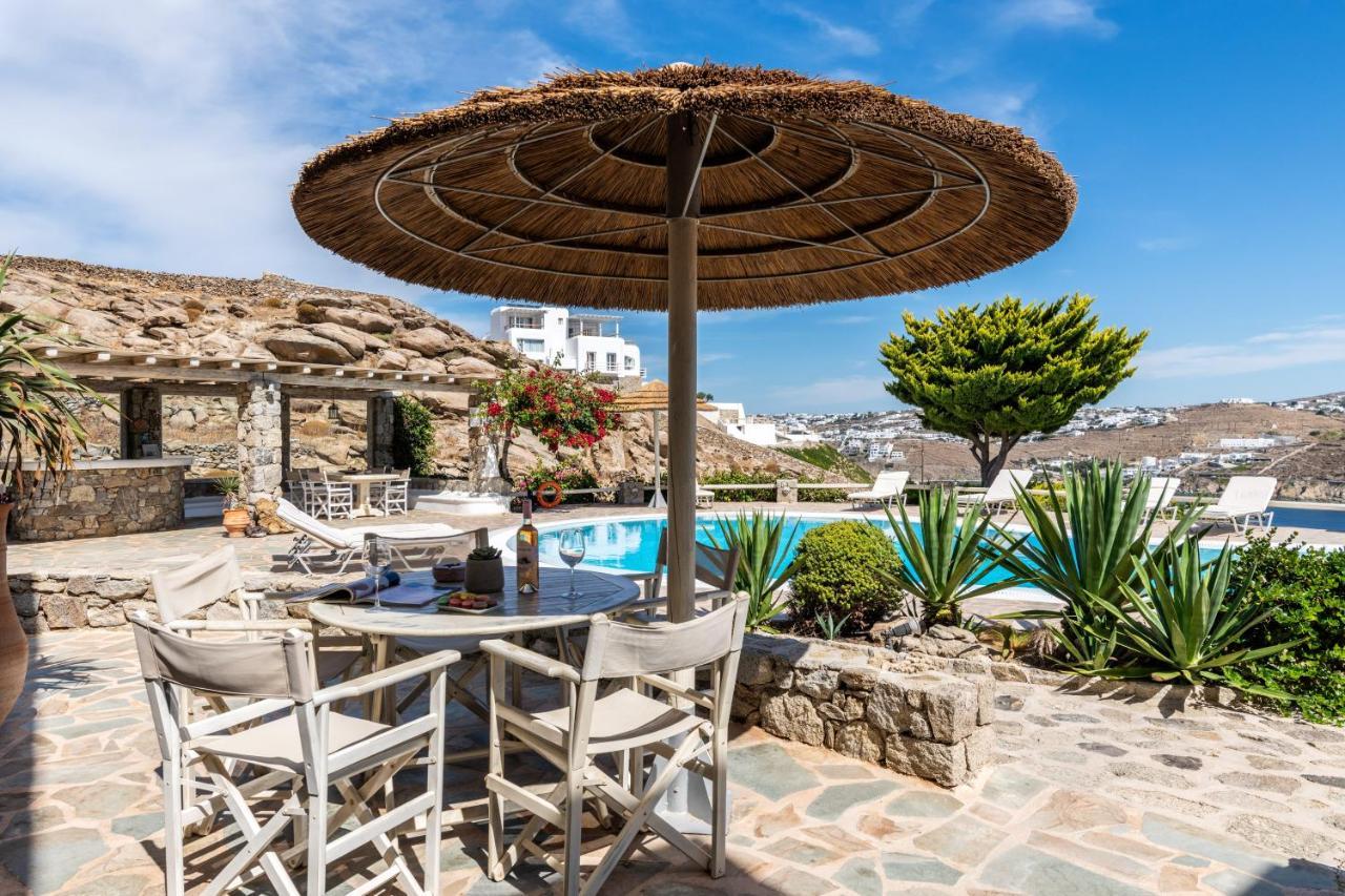 Yalos Mykonos Ornos Pouli Private Apartments W Shared Swimming Pool Mykonos Town Екстериор снимка