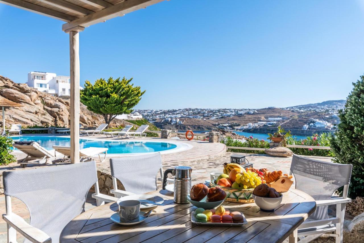 Yalos Mykonos Ornos Pouli Private Apartments W Shared Swimming Pool Mykonos Town Екстериор снимка