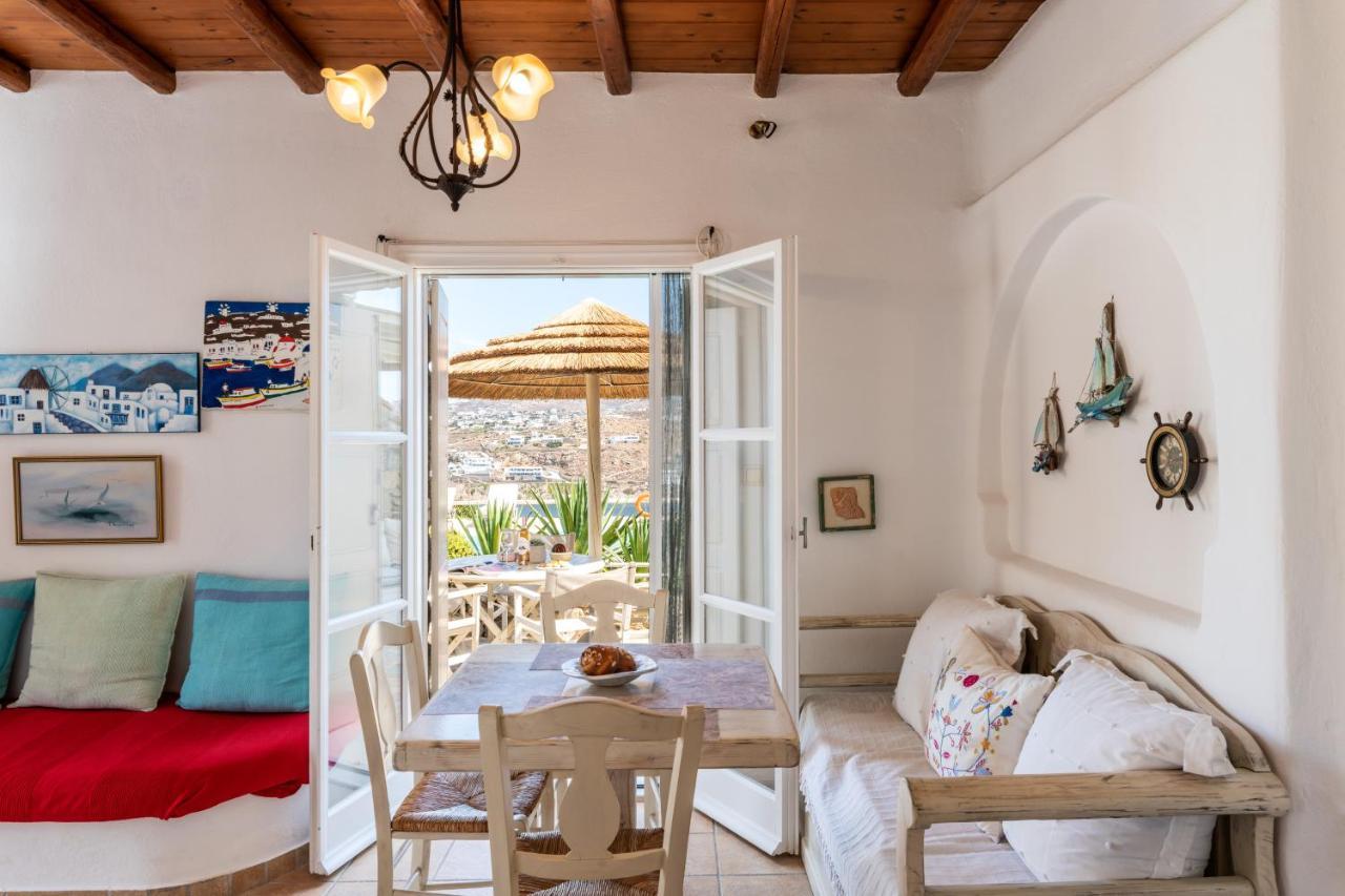 Yalos Mykonos Ornos Pouli Private Apartments W Shared Swimming Pool Mykonos Town Екстериор снимка