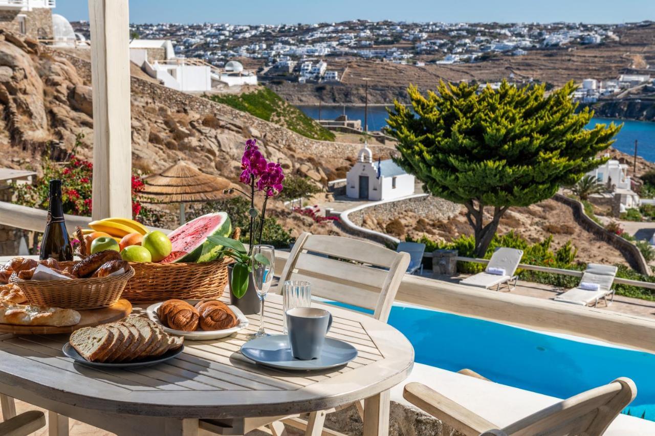 Yalos Mykonos Ornos Pouli Private Apartments W Shared Swimming Pool Mykonos Town Екстериор снимка