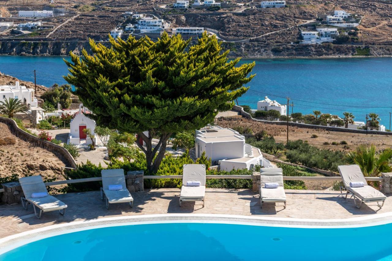 Yalos Mykonos Ornos Pouli Private Apartments W Shared Swimming Pool Mykonos Town Екстериор снимка