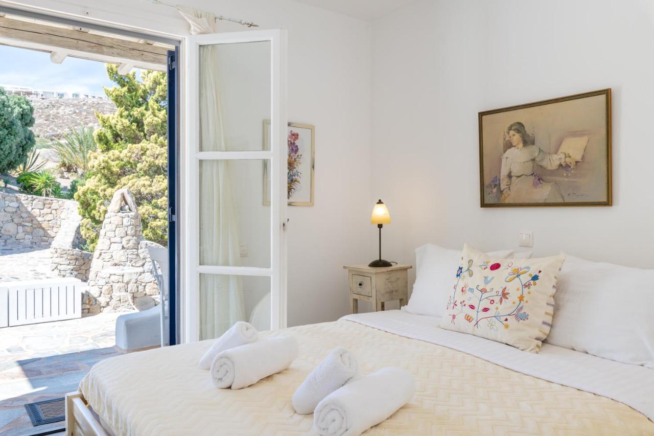 Yalos Mykonos Ornos Pouli Private Apartments W Shared Swimming Pool Mykonos Town Екстериор снимка